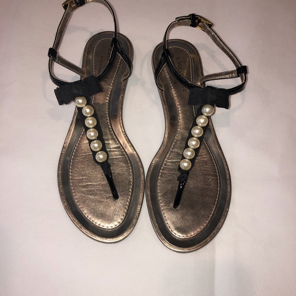 Kate Spade pearl and black Sandal - Picture 10 of 10